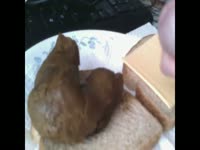 [ Scat Fetish Porn Tube ] Poop on plate gets eaten by scat slut